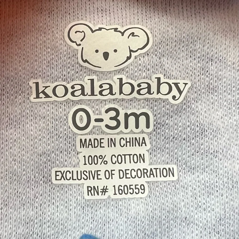NWT Koala Baby set of two sleepers size 0-3 months.